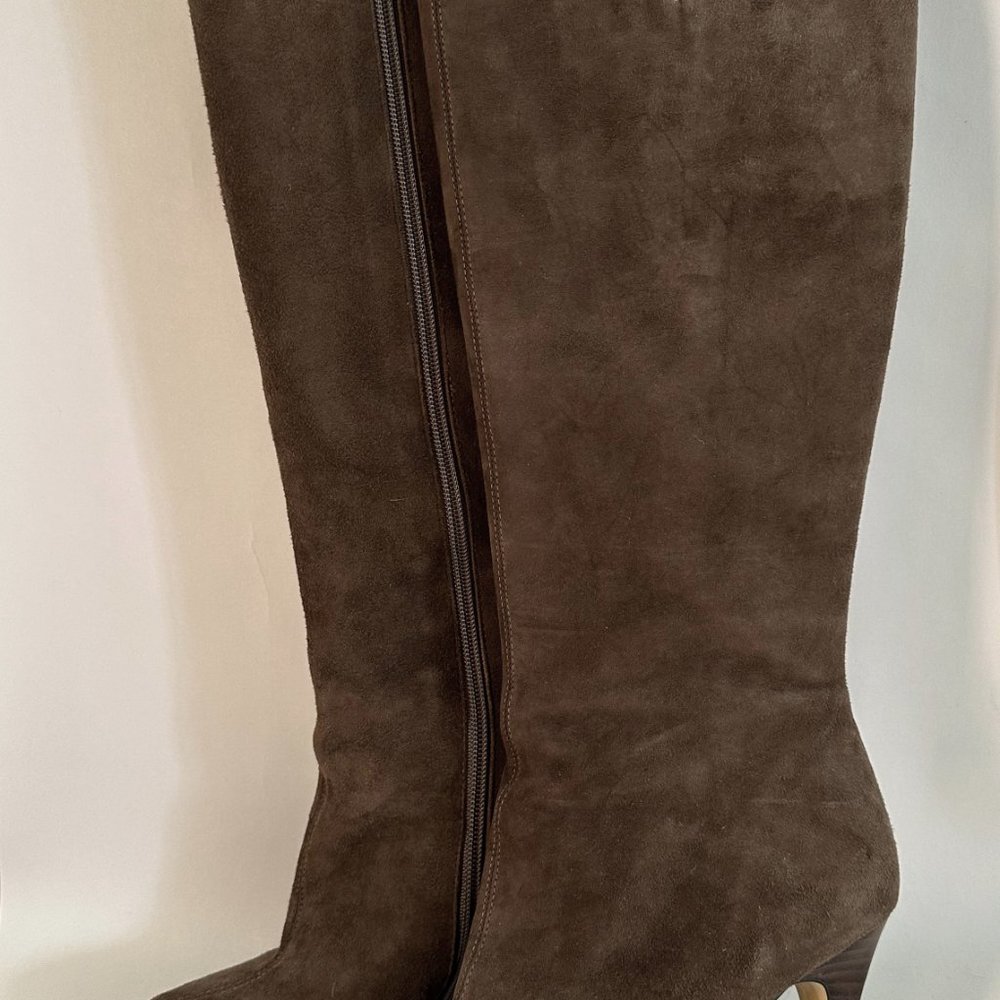 High Heel Tall Boots in Brown